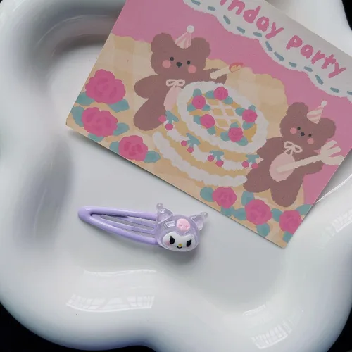 Vista 7 de My melody Accessories - Diadema con llavero kuromii, Cinnamorolll Stuff - Accesorios lindos para niñas de anime