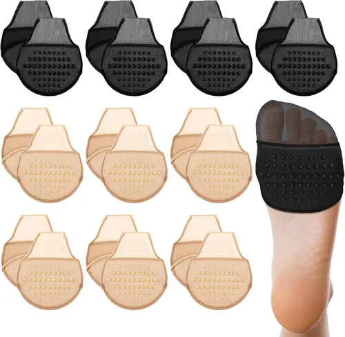Vista 15 de 10 pares de calcetines para mujer con almohadillas acolchadas, almohadillas para el antepié, cojines medios calcetines, protectores antideslizantes