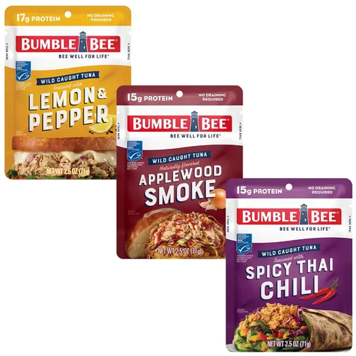 Vista 10 de Bumble Bee - Bolsa de atún sazonado con ajo asado y hierbas, 2.5 onzas