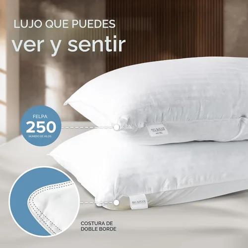 Vista 4 de Beckham Hotel Collection Almohada de espuma viscoelástica triturada, paquete de 2 unidades, tamaño Queen, almohadas de cama de enfriamiento