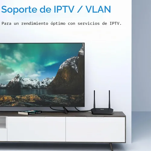 Vista 4 de DBIT N300 2.4GHz - Router WiFi con modo repetidor inalámbrico WISP, Router de Internet para hogar inteligente - Red de invitados, Control de acceso