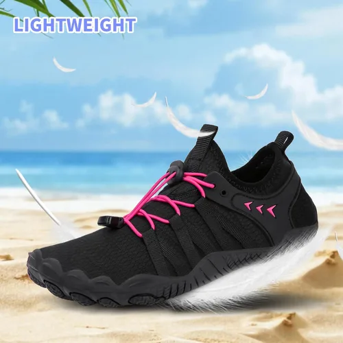 Vista 6 de Zapatos de playa y piscina de secado rápido, sin cordones, para mujeres y hombres, para surf, yoga y deportes acuáticos