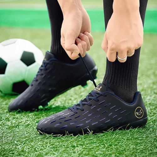 Vista 9 de TOLLN Hombres Firm Ground Outdoor Soccer Cleats Youth Football Shoes