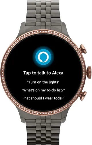 Vista 6 de Fossil - Reloj inteligente con pantalla táctil Gen 6 con altavoz para mujer medición de frecuencia cardíaca oxígeno en sangre GPS pagos sin contacto