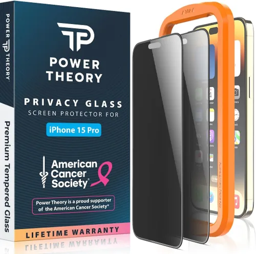 Vista 20 de Power Theory Protector de pantalla para iPhone 14 Pro Max, pantalla de vidrio templado de alta calidad para una máxima protección en tu iPhone 14