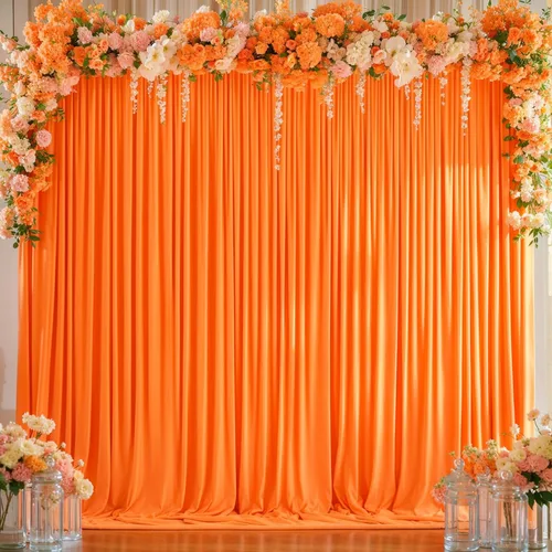 Vista 72 de Cortinas de fondo azul bebé de 8 x 10 pies para bodas, cortinas de fondo de poliéster sin arrugas, para baby shower, fiestas de cumpleaños