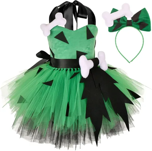 Vista 5 de Disfraz de guijarros de Halloween para niñas pequeñas, vestido de tul de malla, trajes de princesa para niñas y niños, fiesta de disfraces