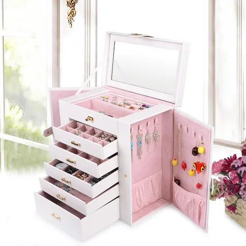 Vista 2 de Gran caja o almacenamiento para joyas Kendal LJC-SHD5.