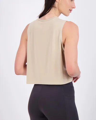 Vista 4 de Real Essentials Paquete de 5 camiseta sin mangas de verano Dry Fit para mujer, camiseta deportiva para gimnasio, yoga, entrenamiento