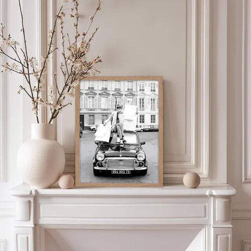 Vista 5 de Poster Master - Cartel de moda - Impresión de compras en París - Arte de fotografía de moda - Regalo glamuroso para ella, mujeres, fashionistas