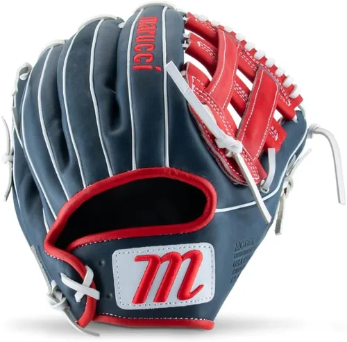 Vista 16 de MARUCCI Serie de guantes de béisbol Cypress Series 11.75" - ROSA/AZUL REAL