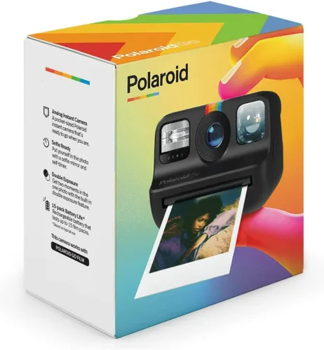 Vista 6 de Polaroid Go Instant Mini Camera - Negro (9070) - Solo compatible con Polaroid Go Film