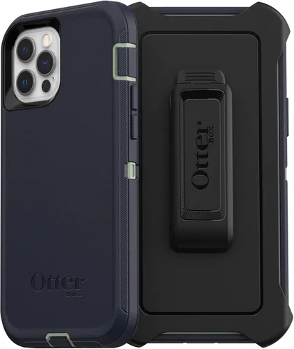 Vista 11 de Funda OtterBox Defender Series para iPhone 12 e iPhone 12 Pro (Solamente) - Clip de Funda Incluido - Protección Antimicrobiana - Empaque al Por