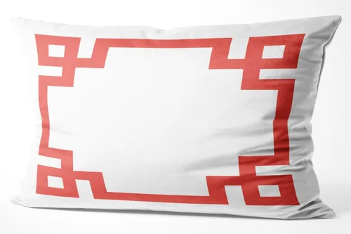 Vista 55 de Funda de almohada rectangular con cremallera en un lado impreso de 12 x 16 pulgadas, color blanco y rosa intenso Rosa fucsia