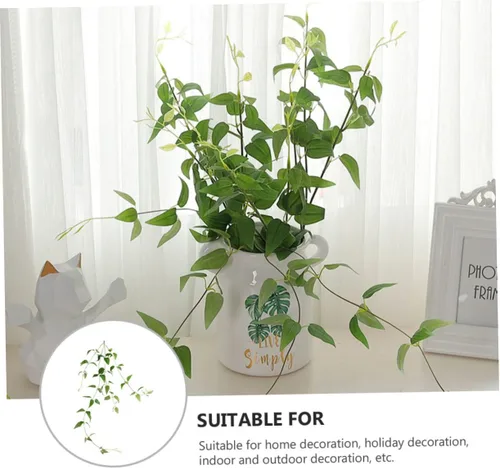 Vista 5 de Accesorios de arreglos florales Decoración del hogar Planta simulada verde Falsa Ery tallos flexibles
