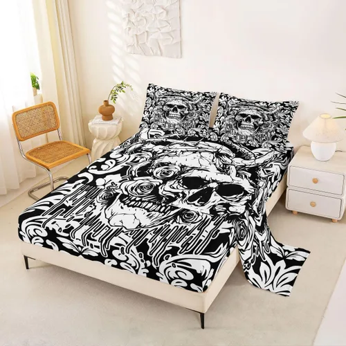 Vista 36 de Erosebridal Juego de sábanas con diseño de gato tamaño individual, sábana encimera Kawaii Garfield para niños y niñas, sábanas con huellas de patas