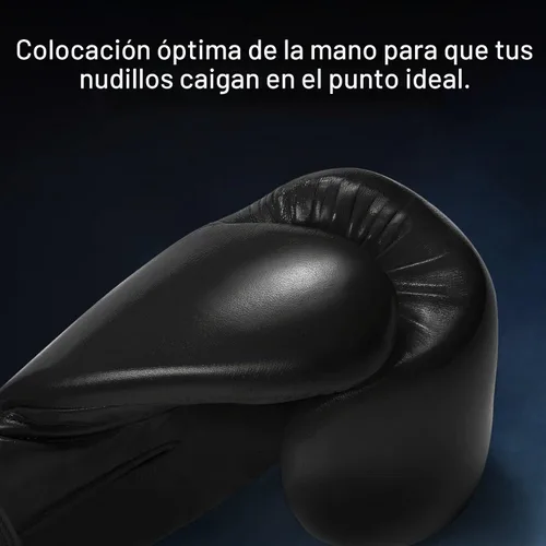Vista 4 de Hayabusa Guantes de boxeo profesionales de cuero con para hombres y mujeres Negro