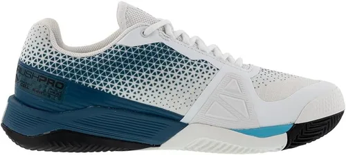 Vista 4 de WILSON Zapatillas de tenis Rush Pro 4.0 Clay para hombre Blanco y Azul Coral