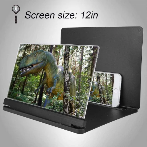 Vista 6 de EBTOOLS Lupa de pantalla para teléfono, amplificador de video HD de 12 pulgadas, soporte para teléfono celular, adecuado para interiores