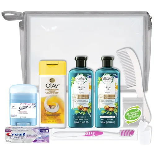 Vista 5 de Convenience Kits International - Artículos esenciales de viaje para el cuidado femenino "On-The-Go" para mujer que incluye: las marcas que conoces