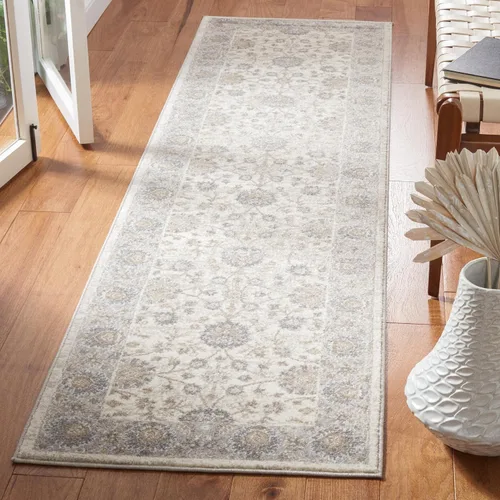 Vista 56 de Safavieh Sofia Collection SOF330B, tapete clásico color gris claro y beige, Polipropileno