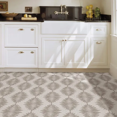 Vista 3 de FloorPops FP3298 Foliage Peel & Stick - Azulejos de suelo adhesivos, neutro