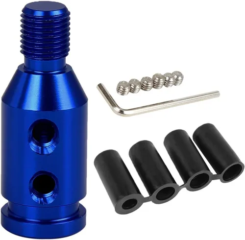 Vista 12 de X AUTOHAUX M12 X 1.25 Adaptador de pomo de cambio de marcha universal para coche, negro, para palanca de cambios sin rosca Black, Universal, Car