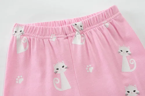 Vista 7 de Little Hand Pijamas de manga larga para niños y niñas, pijamas de unicornio, pijamas de dinosaurio, lindos pijamas de gato para ropa de niños de 2 a