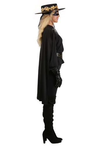 Vista 4 de Disfraz de Mujer Lady Zorro Multicolor