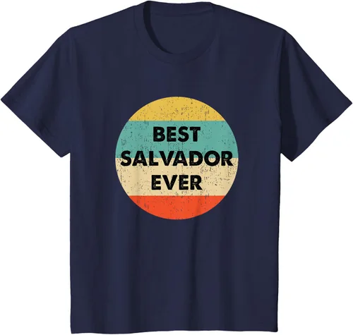 Vista 39 de Camiseta con nombre de Salvador, Negro