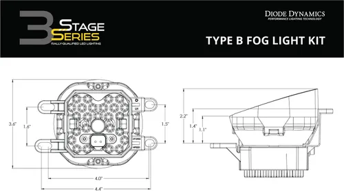 Vista 8 de Diode Dynamics Kit de luces antiniebla SS3 SAE/DOT tipo B compatible con Lexus, Subaru, Toyota, Tacoma/4Runner/RAV4, blanco SAE Fog Max