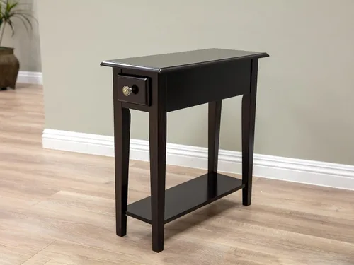 Vista 6 de Frenchi Furniture Mesa auxiliar, cereza oscura