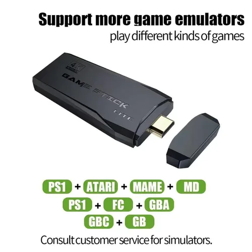 Vista 3 de NUAYA Consola de videojuegos retro - Nostalgia Stick con 9 emuladores clásicos, salida HDMI 4K y más de 20.000 juegos integrados, incluye