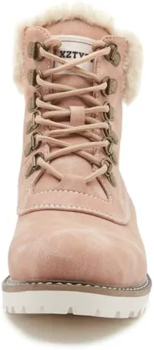 Vista 2 de COTTIMO Botas de invierno antideslizante con forro de piel para mujer