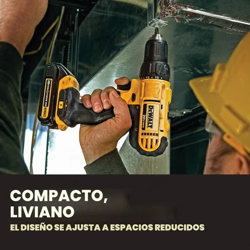 Vista 5 de DEWALT Kit de combo de perforación inalámbrico de 20V MAX, 2-Herramienta (DCK240C2)