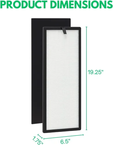 Vista 2 de Nispira NEA-F1 NEA-C1 Filtro True HEPA Filtro de Carbón Activado Reemplazo Para Eureka NEA120 Toshiba Smart WiFi Danby DAP143AW-UV DAP143BAB-UV