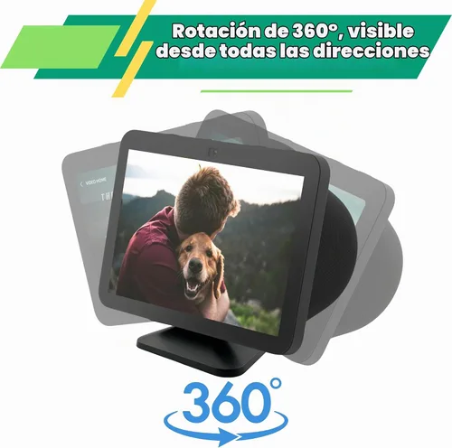 Vista 4 de Sintron Soporte ajustable magnético para Shᴏw 8 3ª generación, soporte para pantalla inteligente con rotación de 360 grados, función de giro e Negro