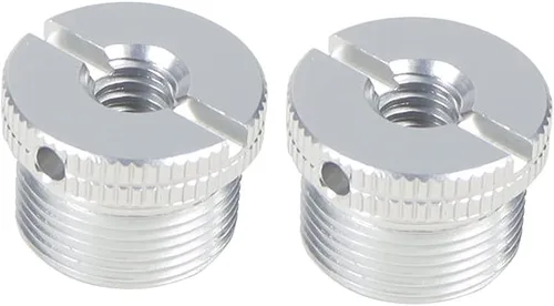 Vista 10 de Tornillo macho D18 1/4-20 3/8-16 hembra a 5/8-27 x 9 5/8-11 x 9 tornillos macho con agujeros laterales reforzados Tornillo de conversión para Negro