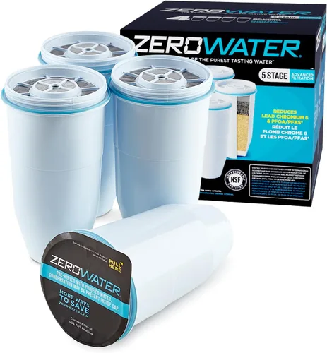 Vista 12 de ZeroWater Filtro de repuesto oficial – Reemplazo del filtro TDS 0 de 5 etapas – Sistema IAPMO certificado para reducir plomo, cromo y PFOA/PFOS