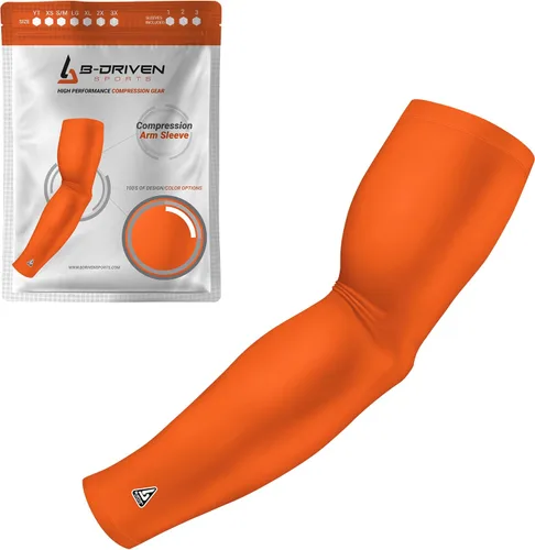Vista 36 de B-Driven Sports Manga de Compresión Pro-Fit para Brazo - Deportes Atléticos Baloncesto, Fútbol, Sóftbol, Carrera, Juegos, - nan (1 unidad)