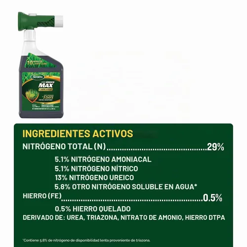 Vista 11 de Scotts Liquid Green Max - Alimento para césped, 32 onzas líquidas