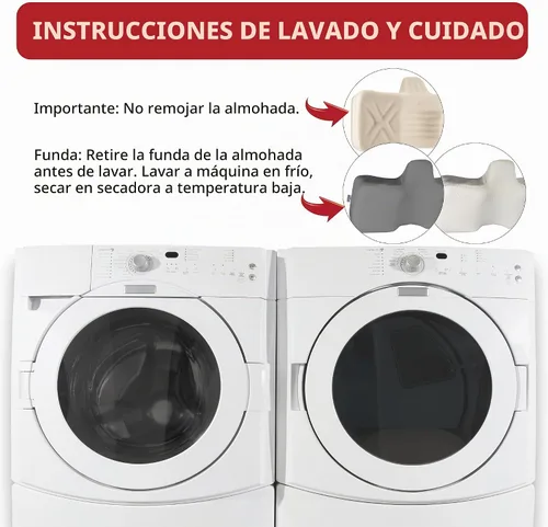 Vista 9 de Therapeutica Almohada cervical ergonómica para aliviar el dolor de cuello Blanco