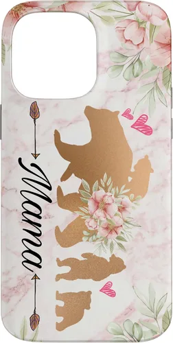 Vista 21 de Mama Bear & Cubs Design Phone Grip - Funda para iPhone 17 de 3 niños