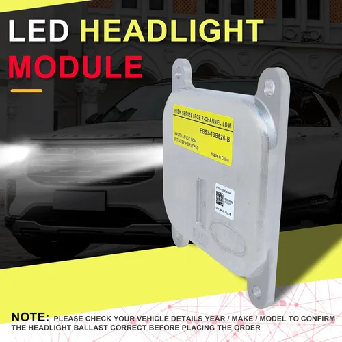Vista 5 de Módulo de Faro LED de Reemplazo para FB53-13B626-B: Módulo de Faro 2016 2017 2018 2019 Ford Explorer - Módulo de Faro LED de Reemplazo