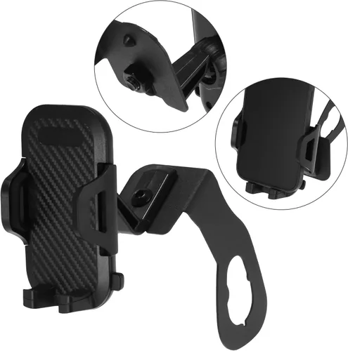 Vista 5 de X AUTOHAUX Soporte de teléfono multifuncional de 360 grados, soporte de radio, perno en soporte organizador de soporte para Jeep Wrangler JK JKU