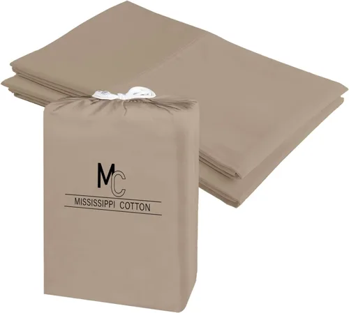 Vista 14 de Juego de 2 fundas de almohada tamaño King, fundas de almohada de una sola capa egipcias de fibra larga 100% algodón, tejido satinado de lujo, fundas
