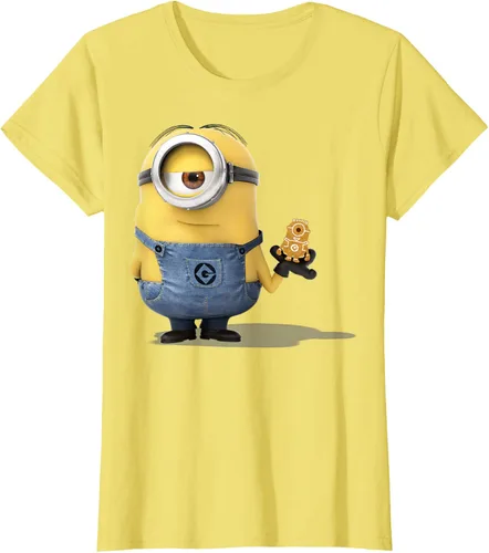 Vista 40 de Camiseta Despicable Me Minions Holding A Ginger Bread Minion Retrato Pequeña