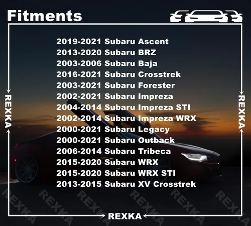Vista 3 de Rexka 25 piezas de 0.394 in de agujero para parachoques de motor para guardabarros y rejillas compatibles con Subaru 909140007 Baja Forester Impreza