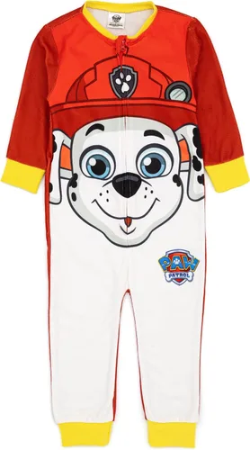 Vista 2 de Paw Patrol Paquete de 2 mamelucos para niños Pijama todo en uno con personaje de cachorro Chase & Marshall para niños y niños pequeños Regalo