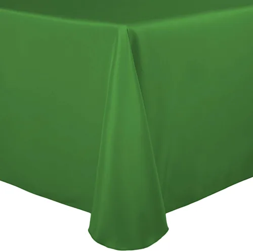 Vista 10 de Ultimate Textile 60 x 102 in Oval Tablecloth Polyester Linen - Machine Washable Stain & Wrinkle Resistant Seamless Design for Dining Events - Aqua